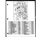 Amana SAK26TC lower oven cabinet assembly diagram