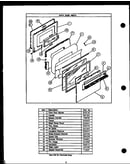 Oven door parts