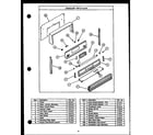 Amana SAK26TC backguard parts-glass diagram