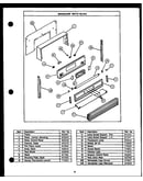 Backguard parts-glass