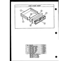 Amana GAK26TC lower storage drawer diagram