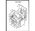 Caloric RLT-305 cabinet assembly diagram