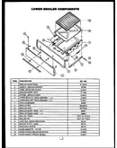 Lower broiler components
