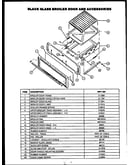 Black glass broiler door and accessories (rmt-306)