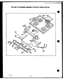Top and top burner assembly without spark ignition (gbl39aa) (sbl39aa) (gbp39aa) (sbp39aa) (gbl39fa) (sbl39fa) (gbp39fa) (sbp39fa)