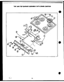 Top and top burner assembly with spark ignition (gak39aa) (sak39aa) (gak39da) (sak39da) (gbk39aa) (sbk39aa) (gbk39fa) (sbk39fa)