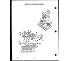 Amana SAK39DA griddle top and burner assembly diagram