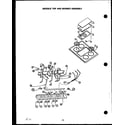 Amana SAP39AA griddle top and burner assembly diagram