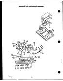 Griddle top and burner assembly