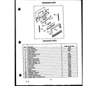Amana SAP39AA backguard parts diagram