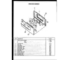 Caloric RMT-370 oven door assembly (rlt-356) (rlt-359) diagram