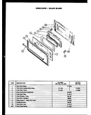 Oven door-black glass (rmt-359) (rlt-360) (rmt-360) (rlt-380) (rmt-380) (rlt-370) (rmt-370) (rlt-371) (rmt-381)