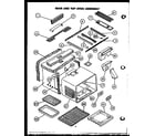 Modern Maid PHU185NWW main and top oven assembly diagram