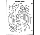 Modern Maid PHU185NW oven cabinet assembly diagram