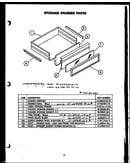 Storage drawer parts
