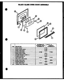 Black glass oven door assembly (rls342-of) (rms342-of) (rls340-of) (rls345-of) (rls357-of) (rms357-of) (rms361-of) (rls358-of) (rls359-of) (rms359-of)