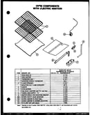 Oven components with electric ignition (rls313-of) (rls345-of) (rls357-of) (rms357-of) (rms361-of) (rls358-of) (rls359-of) (rms359-of)