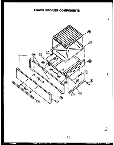 Lower broiler components                       ts
