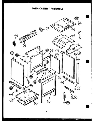 Oven cabinet assembly