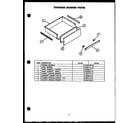 Caloric RHT365 storage drawer parts diagram