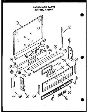 Backguard parts