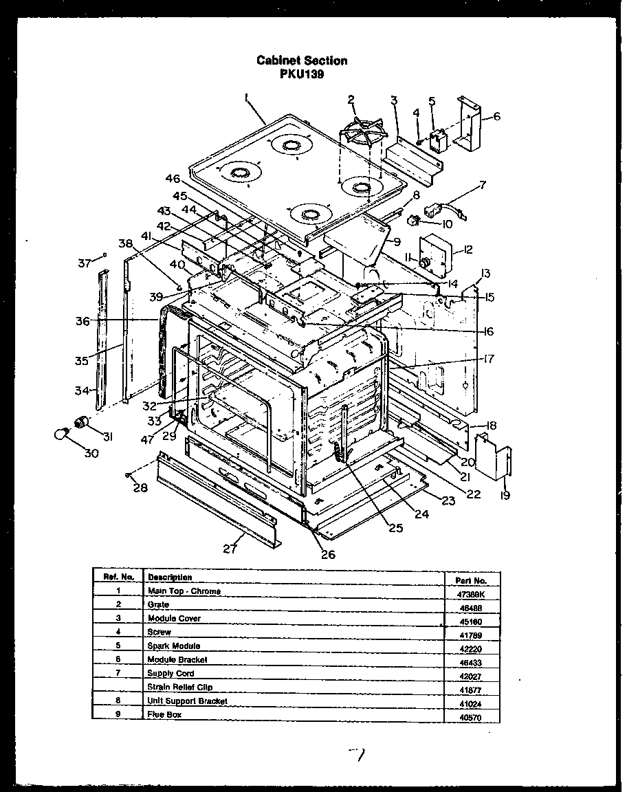 CABINET SECTION (PKU139)