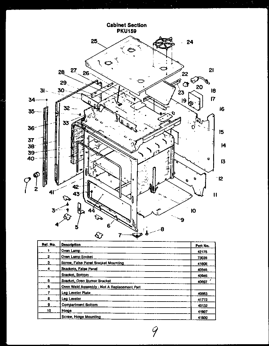 CABINET SECTION (PKU159)