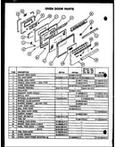 Oven door parts