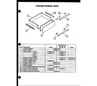 Caloric RST307 storage drawer parts diagram