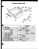 Storage drawer parts