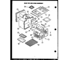 Caloric RST399UW main top/oven assembly diagram