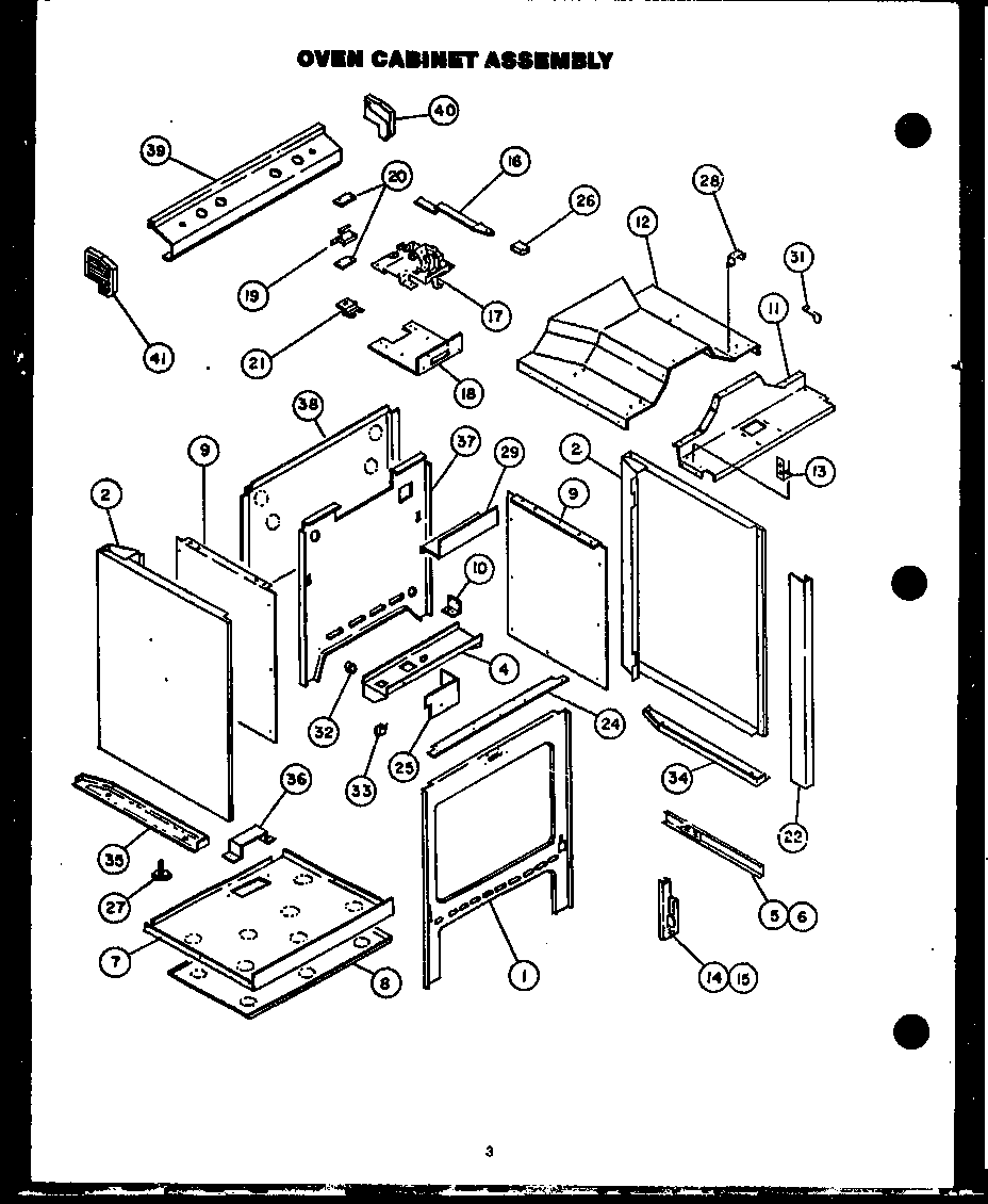 OVEN CABINET ASSEMBLY