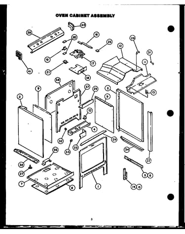 Oven cabinet assembly