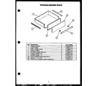 Caloric RST399UL storage drawer parts diagram