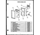 Caloric RST399UW control panel parts diagram