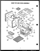 Main top and oven assembly