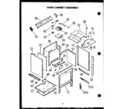 Caloric RKT-396 oven cabinet assembly diagram
