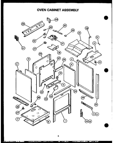 Oven cabinet assembly