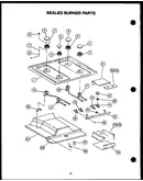 Sealed burner parts