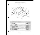 Caloric RKT-396 storage drawer parts diagram
