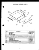 Storage drawer parts
