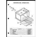 Caloric RKT-396 microwave oven - interior parts diagram