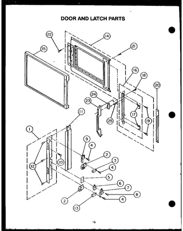 Door and latch parts