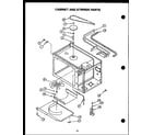 Caloric RKT-396 cabinet and stirrer parts diagram