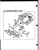 Top & top burnerassembly w/o spark (gbp24fc) (sbp24fc) (gbp24aa0pu) (sbp24aa0pu)