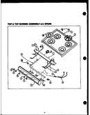 Top and top burner assembly w/o spark (gbp26aa) (sbp26aa) (sbp26ab) (gbp26ab) (sbp26cb) (gbp26cb) (gbp26db) (sbp26db) (gbp26eb) (sbp26eb)