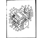 Caloric RMT365UW-P1136240NW oven cabinet diagram