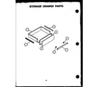 Amana AGS741L-P11559025 storage drawer parts diagram