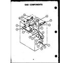 Amana AGS741W-P1155901S gas components diagram