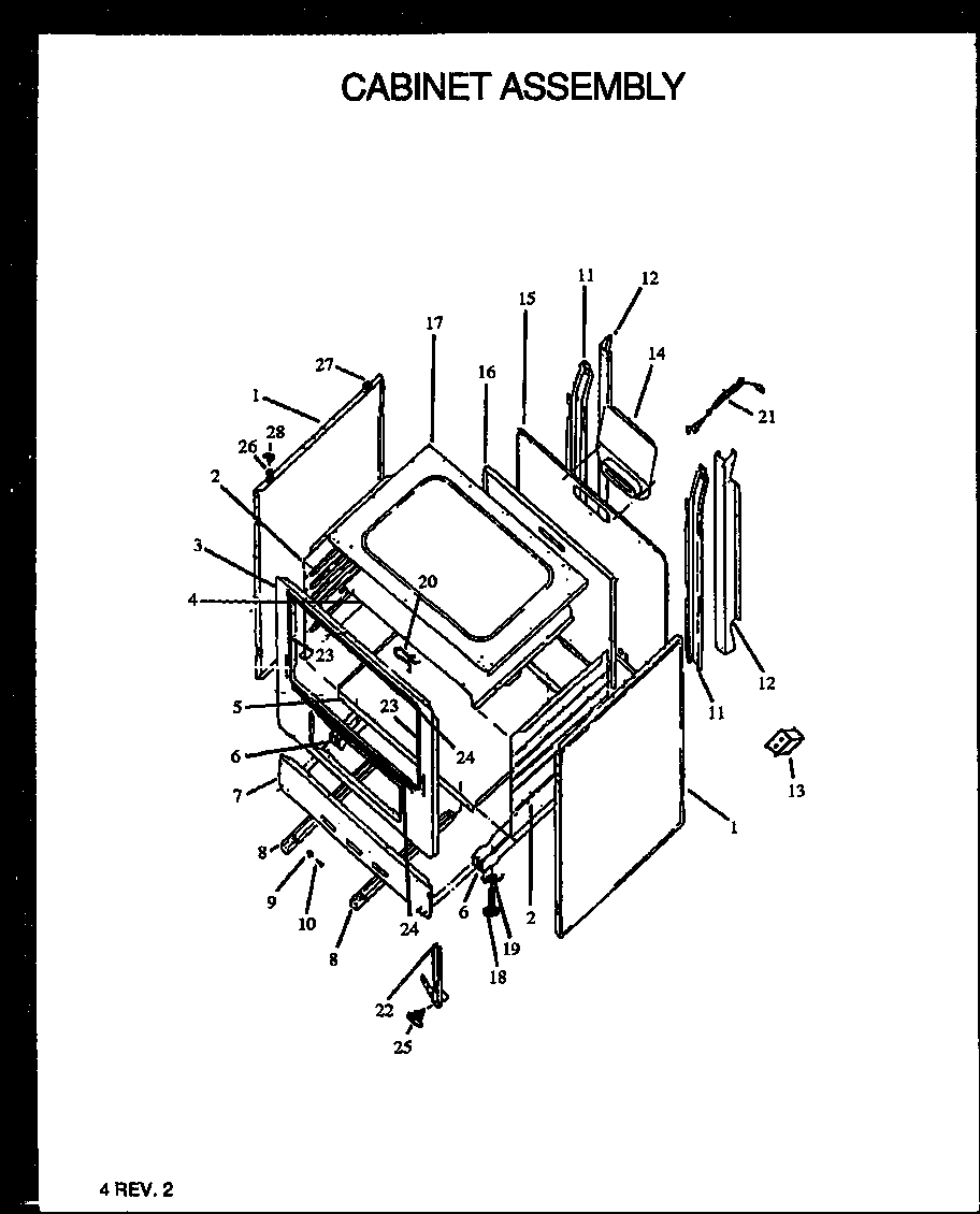 CABINET ASSEMBLY (RBL22AAW/P1142716NW) (RBL22AAL/P1142716NL) (RBP22AAW/P1142331NW) (RBP22AAL/P1142331NL) (RBK22AAL/P1142355NL) (RBK22AAW/P1142355NW) (RBP24AAW/P1142332NW) (RBP24AAL/P1142332NL) (RBK24AAL/P1142356NL) (RBK24AAW/P1142356NW) (RBL26AAW/P1142717